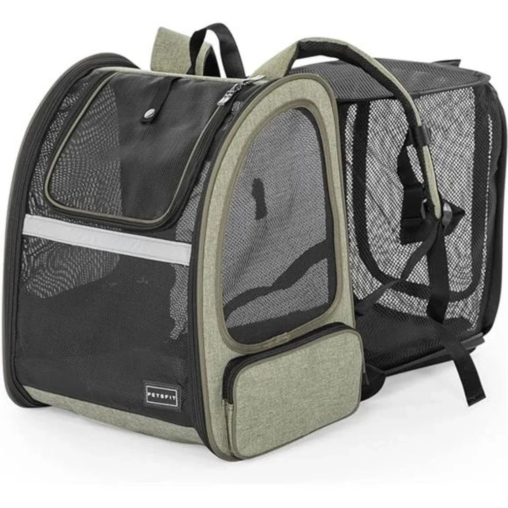 Cat Backpack Carrier,Dog Carrier Backpacks Expandable with Great Ventilation